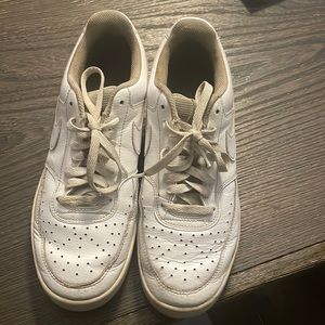 White Nike Air Force ones